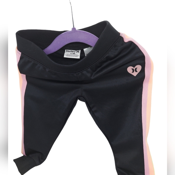 Hurley Black Jogger Set Girl's Size 12M NWT - Picture 4 of 9